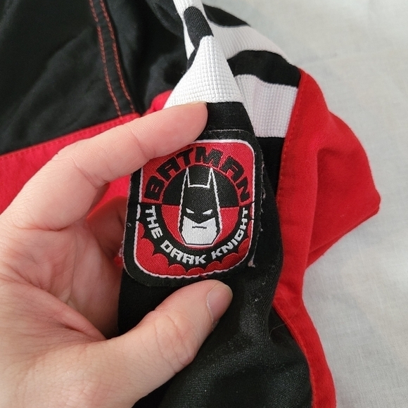 Warner Bros VTG Batman The Dark Knight red and black zip up sweatshirt 3T - Picture 2 of 10